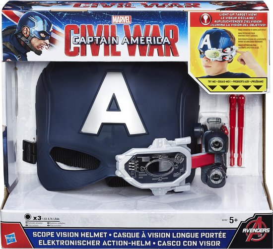 Marvel Captain America Civil War - Captain America Scope Vision - Helm |  bol.com