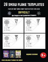 Art Projects for Elementary Students (28 snowflake templates - Fun DIY art and craft activities for kids - Difficult)