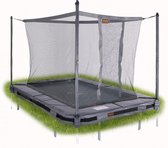 Avyna InGround trampoline PRO-LINE 215x155 (203) Grijs + Avyna Veiligheidsnet