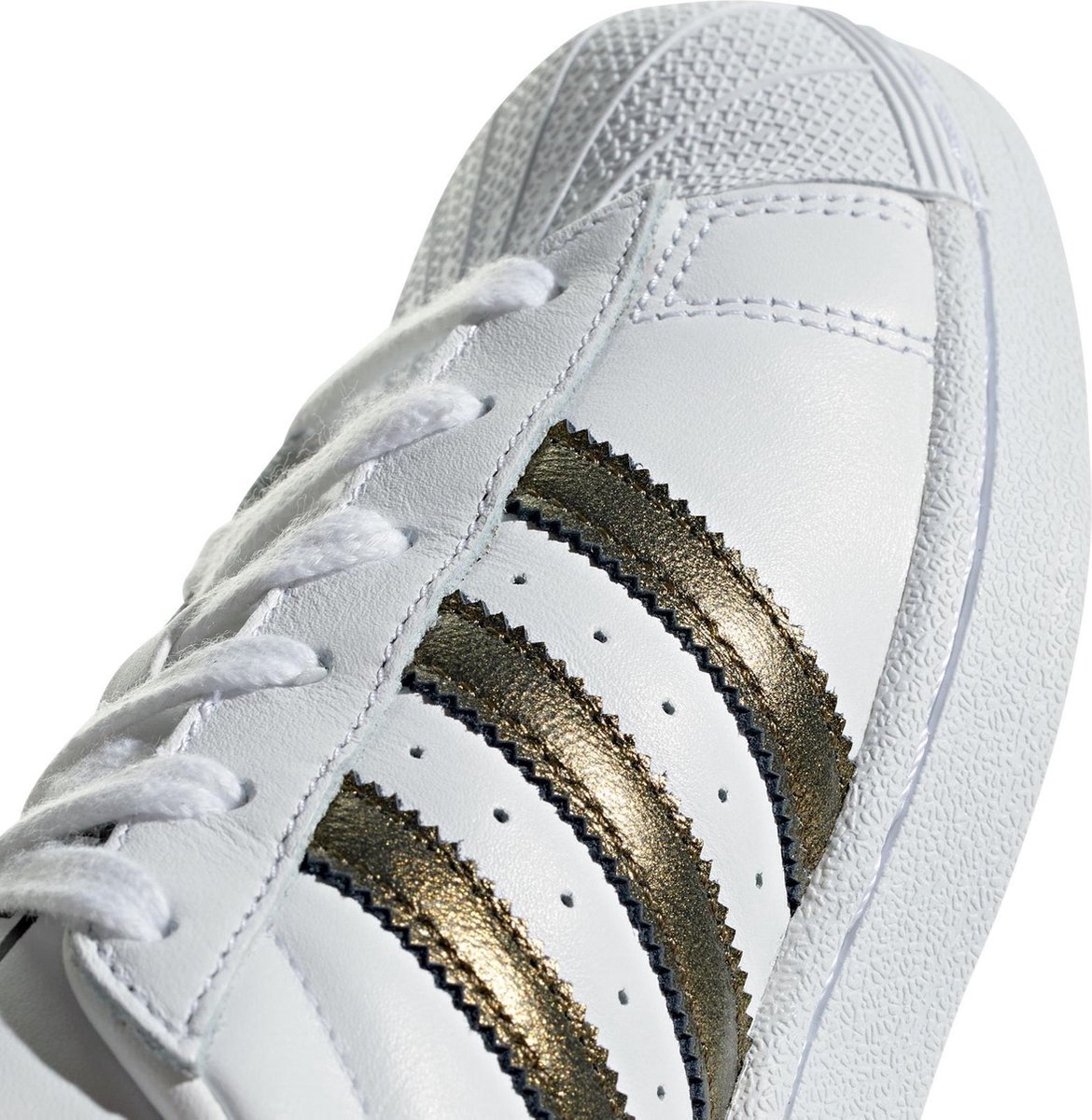 adidas Superstar Sneakers - Maat 39 1/3 - Vrouwen - wit/goud | bol.com