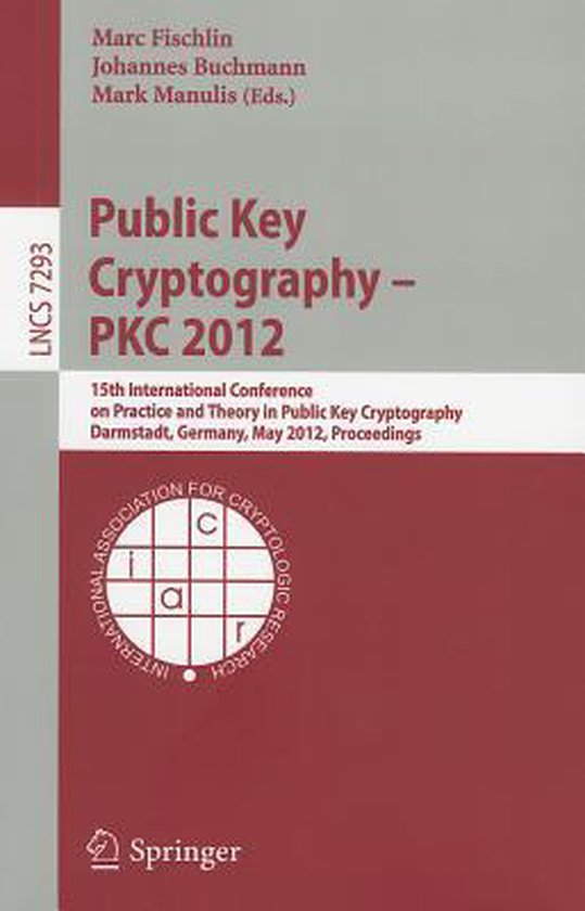 Public Key Cryptography -- PKC 2012 - cover
