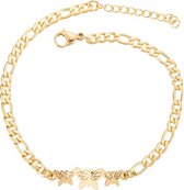 24/7 Jewelry Collection Vlinder Armband - Vlinders - Goudkleurig