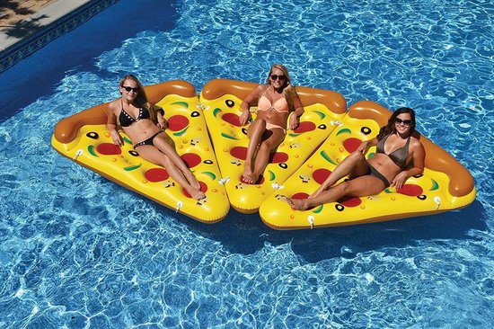 Opblaasbare pizza XXXL - mega opblaasbaar - zwembad luchtbed ligbed |