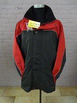 HKM Lange Jack,  Rood/zwart, Gevoerd, hoogwaardige kwaliteit. maat XS. Art: 875
