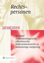 Boek cover Rechtspersonen 2018/2019 van Wolters Kluwer Nederland B.V.