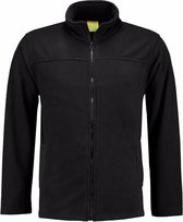 Zwart fleece vest met rits voor volwassenen XL (42/54)