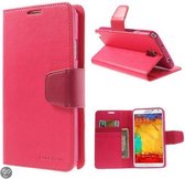 Goospery Sonata Leather case hoesje Samsung Galaxy Note 3 N9000 N9005 Hot Pink