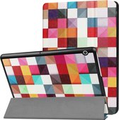 Huawei MediaPad T3 10 Tri-Fold Book Case - Colour Squares