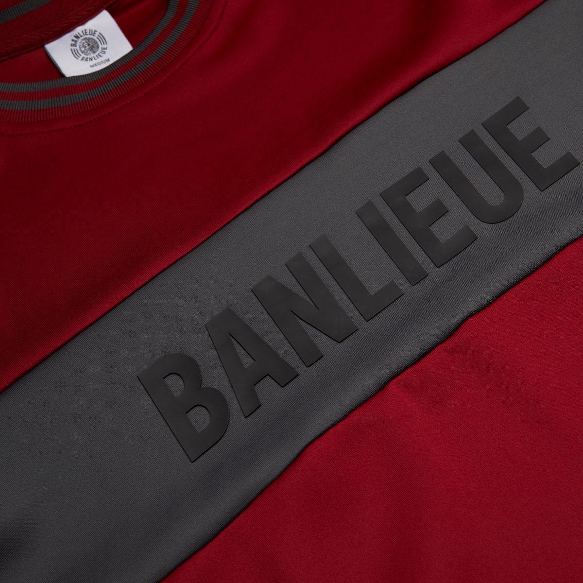 Banlieue Band Sweater Burgundy/Grijs | bol.com