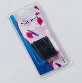Sibel Haarspelden geribbeld Zwart 45mm