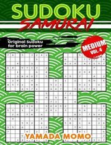 Sudoku Samurai Medium: Original Sudoku For Brain Power Vol. 4