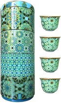 Images d'Orient Andalusia set van 4 kopjes 60 ml in fraai geschenkblik