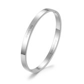 Fashionthings Bangle Dream Big - Dames - 316 Stainless Steel - Zilverkleurig - 6 mm