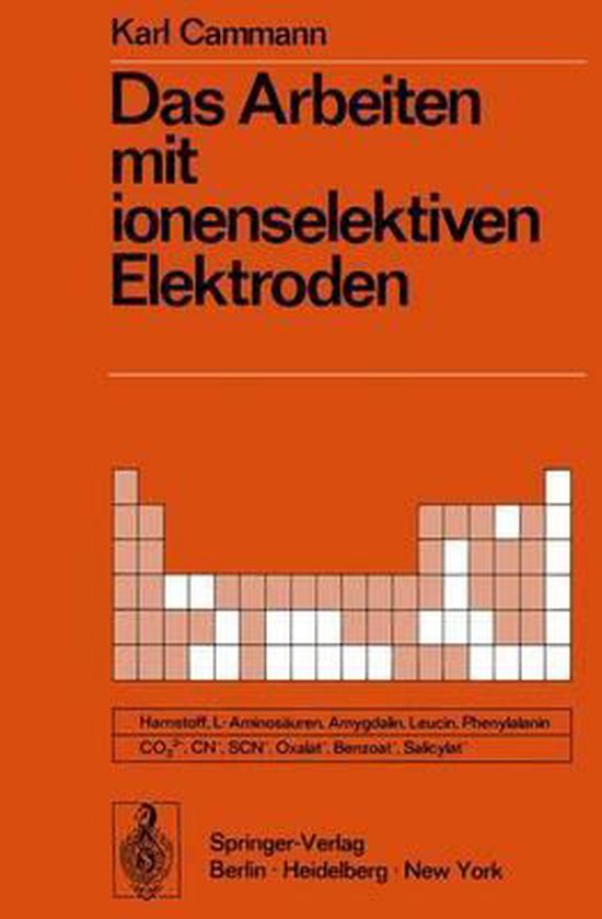 Das Arbeiten Mit Ionenselektiven Elektroden - cover