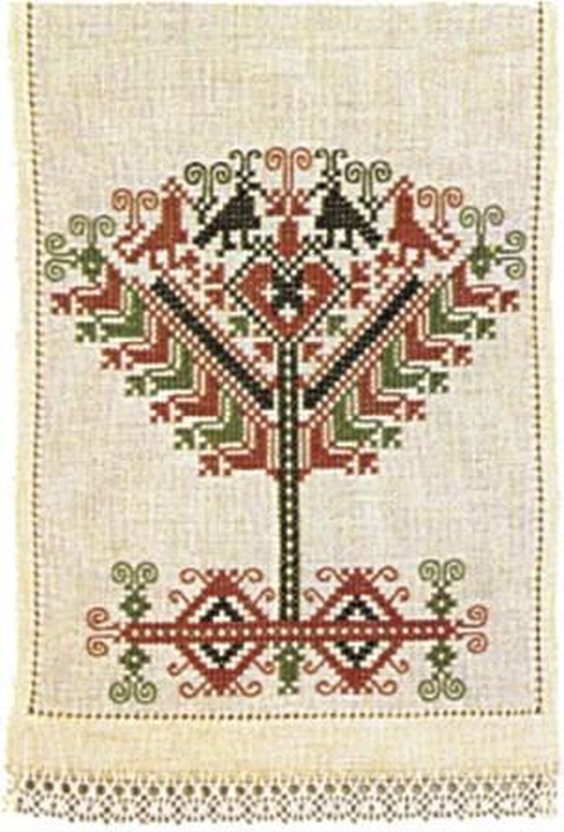 borduurpakket 13002 klokkenkleedje, levensboom