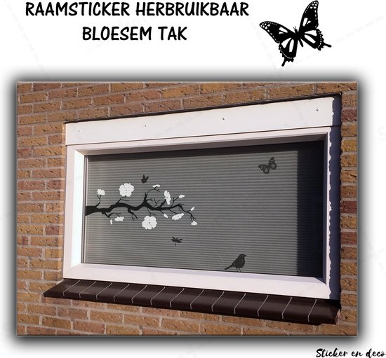 Bol Raamsticker Bloesem Tak Wit Herbruikbaar Bol Raamsticker Bloesem Tak Wit