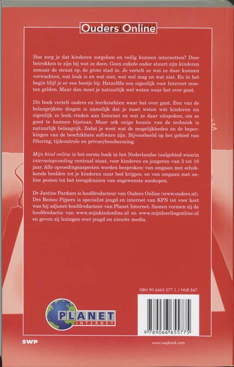 Mijn kind online - back cover