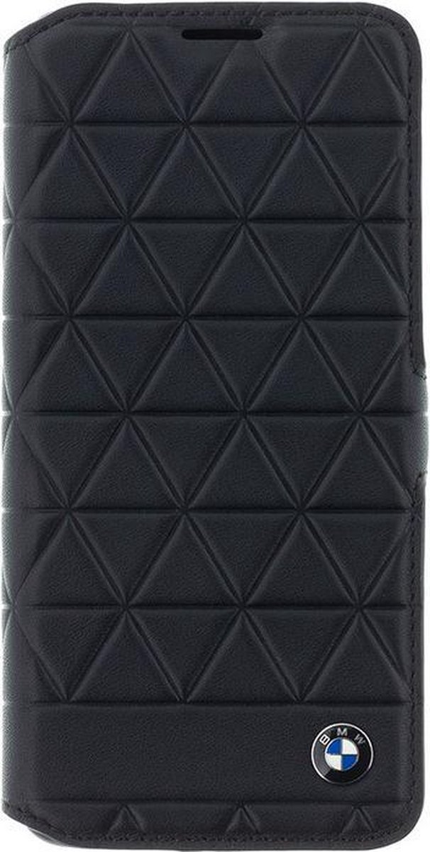 BMW Hexagon Leather Book Case voor Samsung Galaxy S9 - Zwart