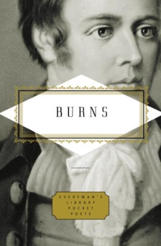 Couverture de livre 'Burns' avec un portrait de Robert Burns et le texte 'EVERYMAN'S LIBRARY POCKET POETS'.