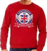 Rood Engeland drinking team sweater rood heren -  United Kingdom kleding XXL