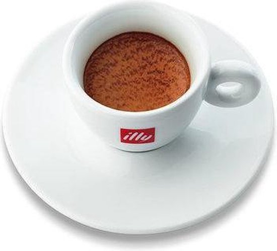 natuurlijk ONWAAR registreren illy Espresso Kop en Schotel - 60 cl - 2 stuks | bol.com