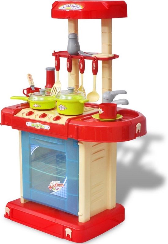 Immuniseren suiker Hol Kinderkeuken speelgoedkeuken keuken met verlichting en geluid | bol.com