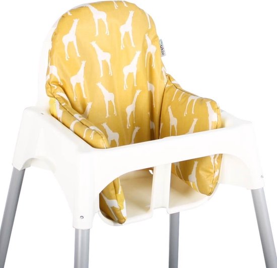Ukje.nl Kussen voor kinderstoel Ikea Antilop - Gele giraffes ♥ | bol.com
