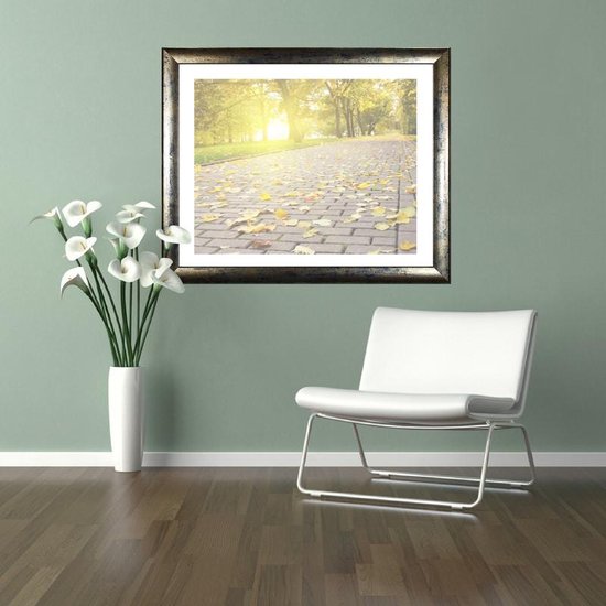 Homedecoration Colorado - Cadre photo - Format photo - 55 x 83 cm - Or bleu tacheté