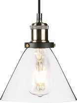 V-TAC Vintage Glass - Hanglamp - Kegel - 1 Lichts - Ø18cm