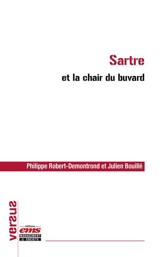 Versus - Sartre et la chair du buvard - cover