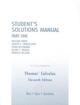 Student Solutions Manual Part 1 For Thomas' Calculus