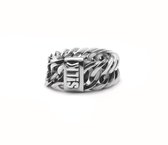 SILK Jewellery - Zilveren Ring - Linked - 120.21 - Maat 21