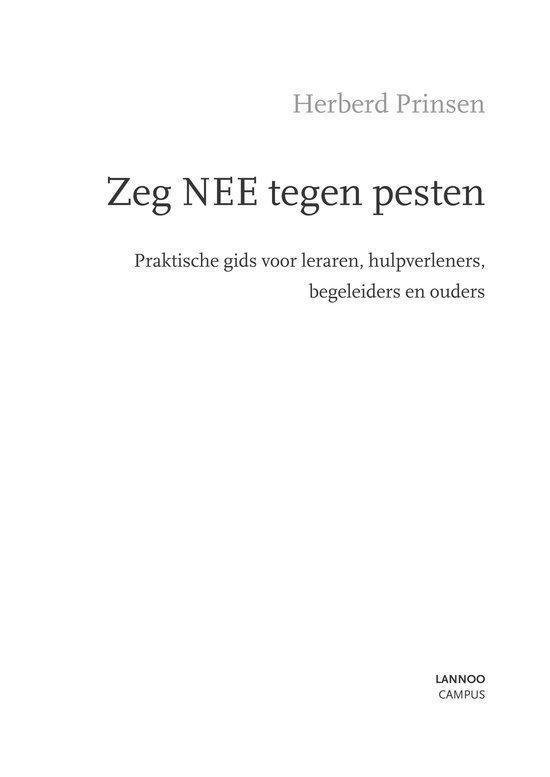 Zeg nee tegen pesten!