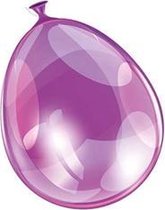 Ballon neon paars 25 cm 100 stuks - .