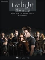 Muziekblad "Twilight the score", met de cast op de cover.