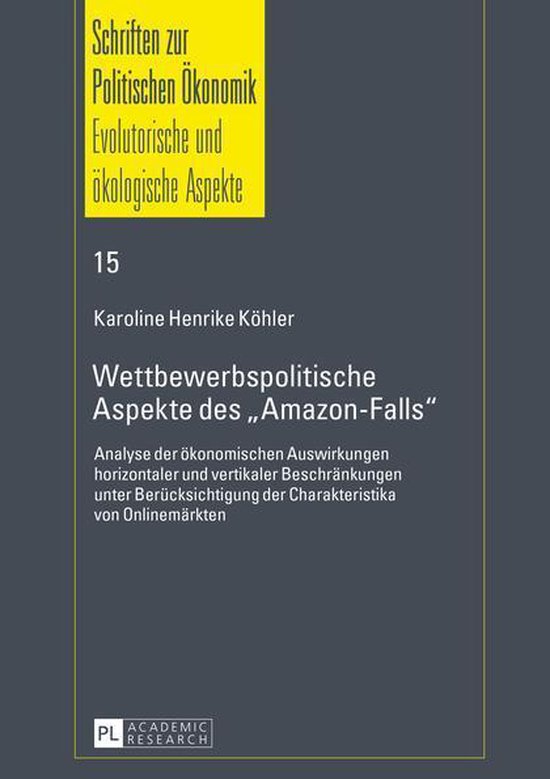 Schriften zur Politischen Oekonomik / Political Economics 15 ... - cover