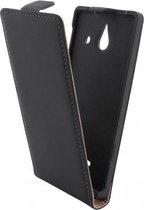 Mobiparts - zwart originele premium flipcase - Huawei Ascend W1
