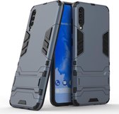 Armor Kickstand Back Cover - Geschikt voor Samsung Galaxy A70 Hoesje - Donkerblauw