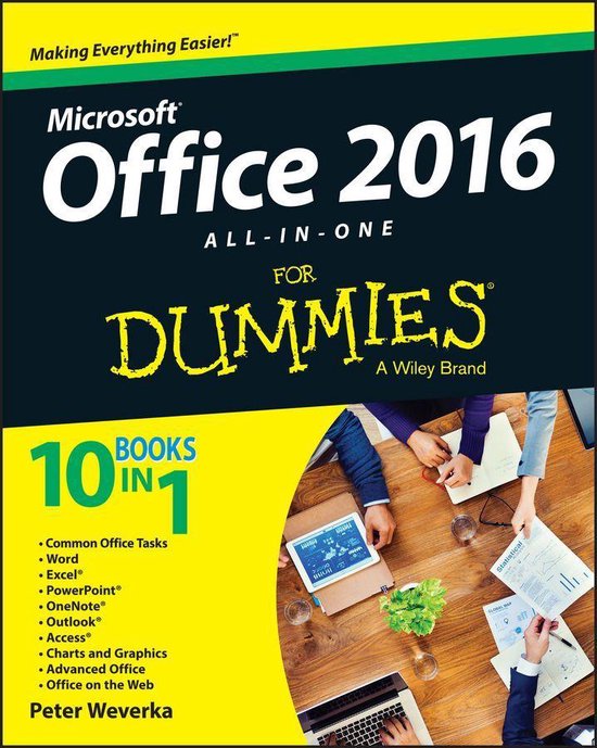 Office 2016 All-in-One For Dummies - cover
