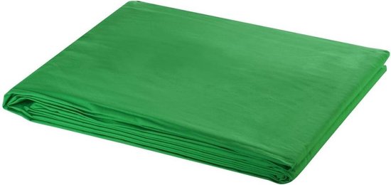 vidaXL Achtergrond chromakey 500x300 cm katoen groen
