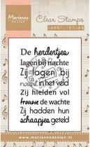 Marianne Design Stempel Kerstlied - De herdertjes (Nederlands) CS0947