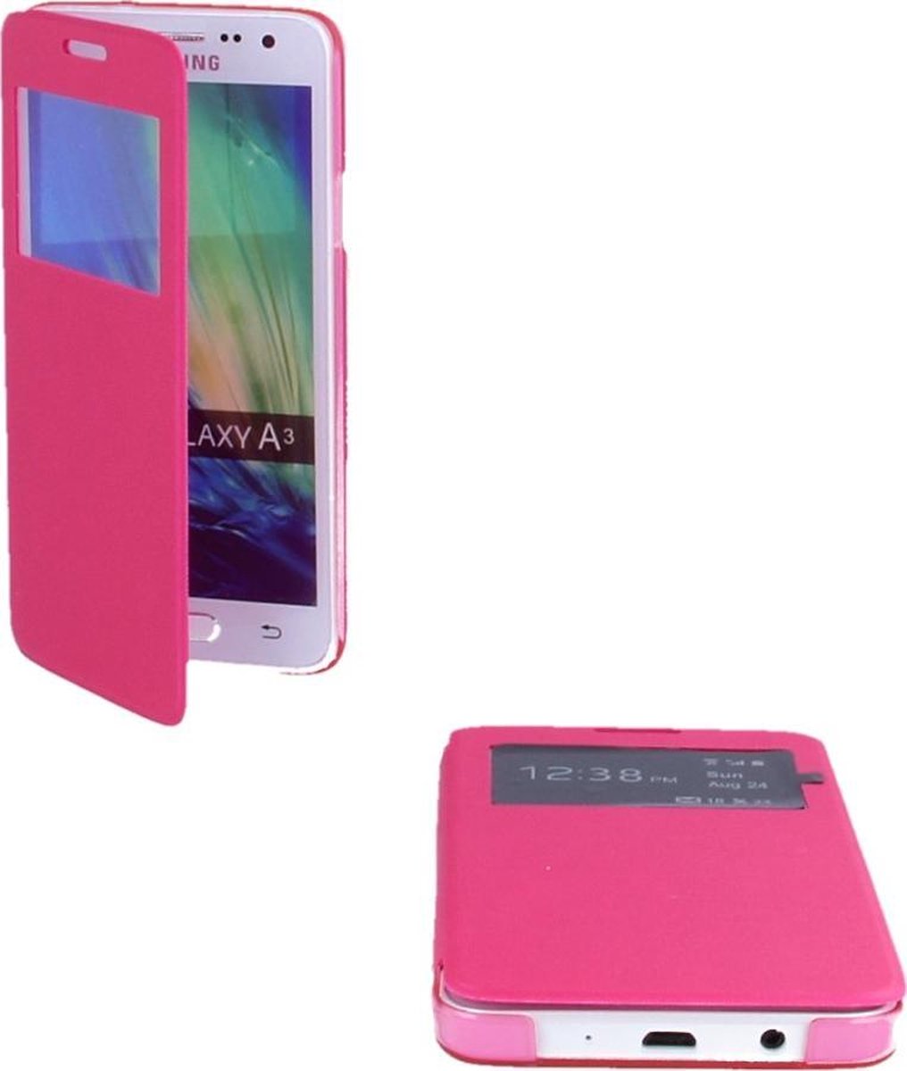 Samsung Galaxy A3 2015 S View Cover Roze Pink