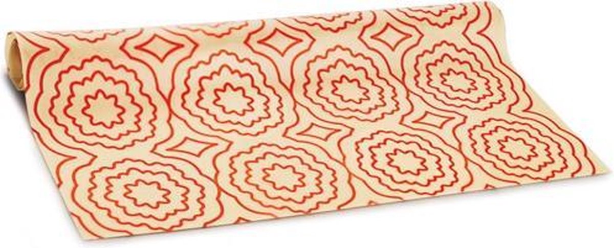 Silicone Zone Bakmat Flower Klein - Met Bloemprint - Creme