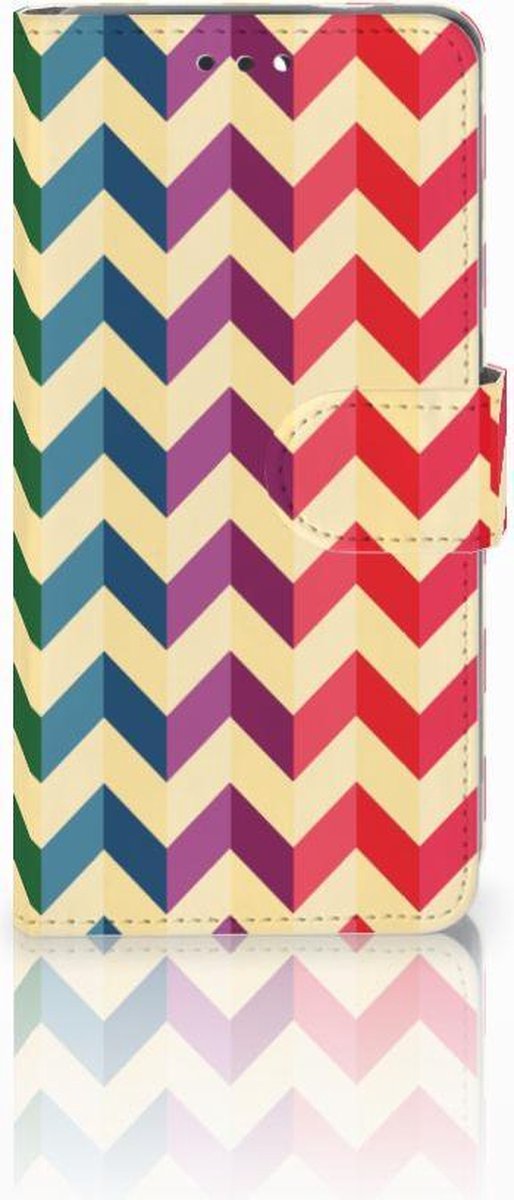 Nokia 3.1 (2018) Telefoon Hoesje Zigzag Multi Color