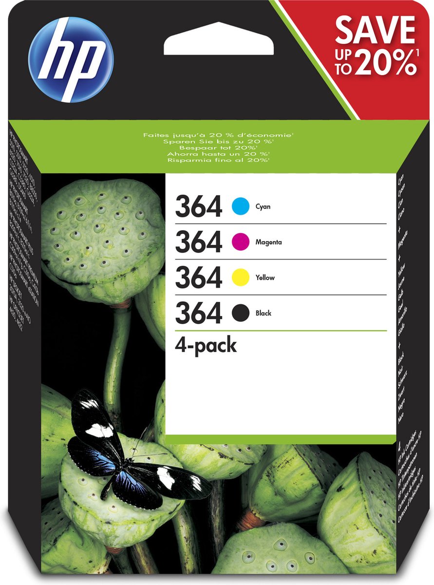 HP 364 originele inkt 4-pack (Géén XL)