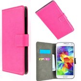 Samsung Galaxy S5 Mini Wallet Bookcase hoesje Roze
