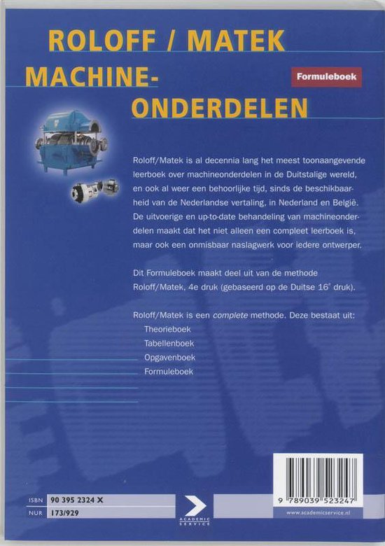 Roloff/Matek Machineonderdelen Formuleboek | 9789039523247 | Roloff ...