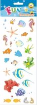 Stickervel tropische zeedieren - stickers