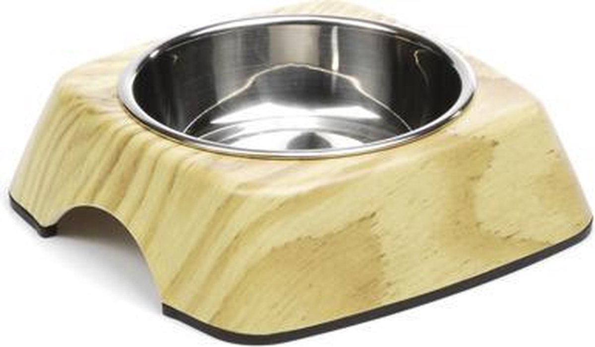 Melamine eetbak Natural Wood.