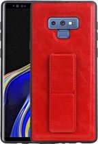 Grip Stand Hardcase Backcover voor Samsung Galaxy Note 9 Rood